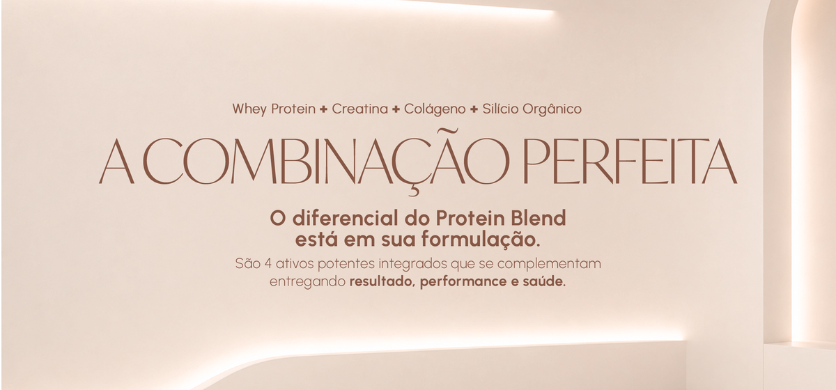 A combinação perfeita: whey protein, creatina, colágeno e silício orgânico integrados em uma única fórmula